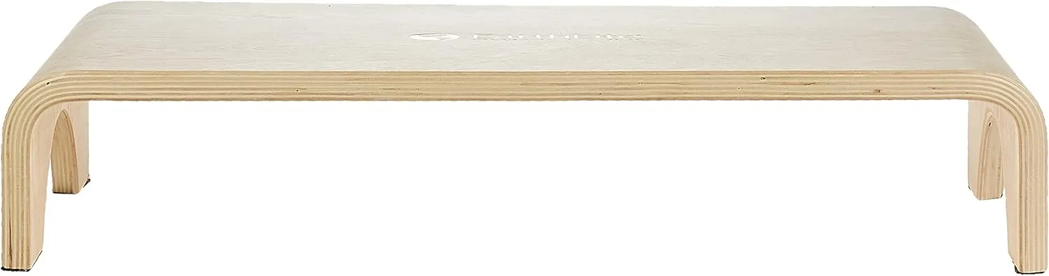 EARTHLITE Wooden Step Stool - Beautiful Finish, Large Surface, Strong & Stable Bed Step, Foot Stool, Massage Step-Up (4" or 7")