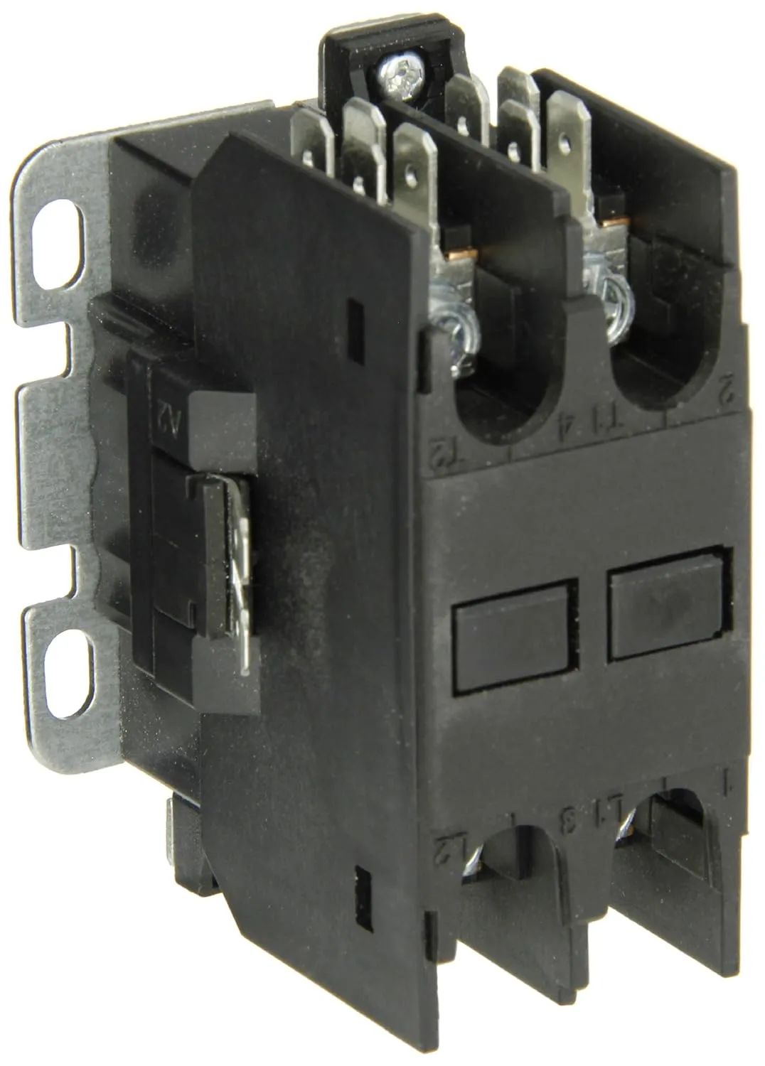 Eaton C25BNB240T Compact Definite Purpose Contactor, 40A Inductive Current Rating, 3 Max HP Rating at 115V, 7.5 Max HP Rating at 230V, 24VAC Coil Voltage