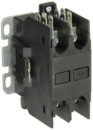 Eaton C25BNB240T Compact Definite Purpose Contactor, 40A Inductive Current Rating, 3 Max HP Rating at 115V, 7.5 Max HP Rating at 230V, 24VAC Coil Voltage
