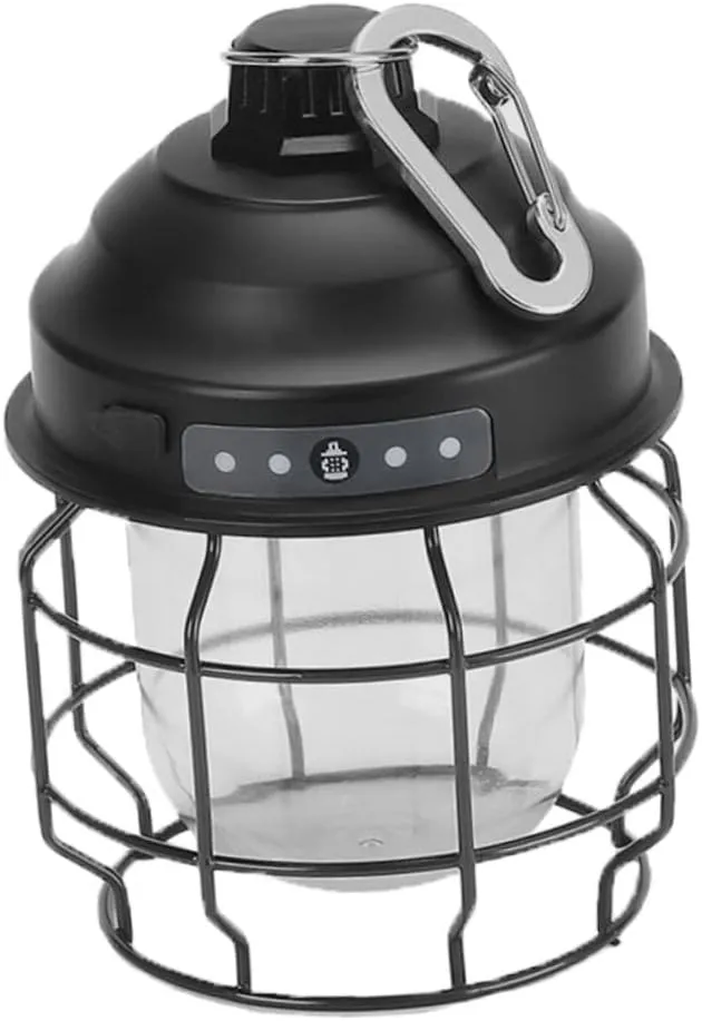 Echargeable Camping Light Portable Lantern Buckle Design for Outdoor Use