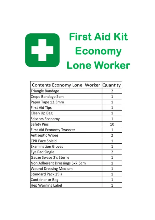 Economy Lone Worker Hang Bag Soft Pack