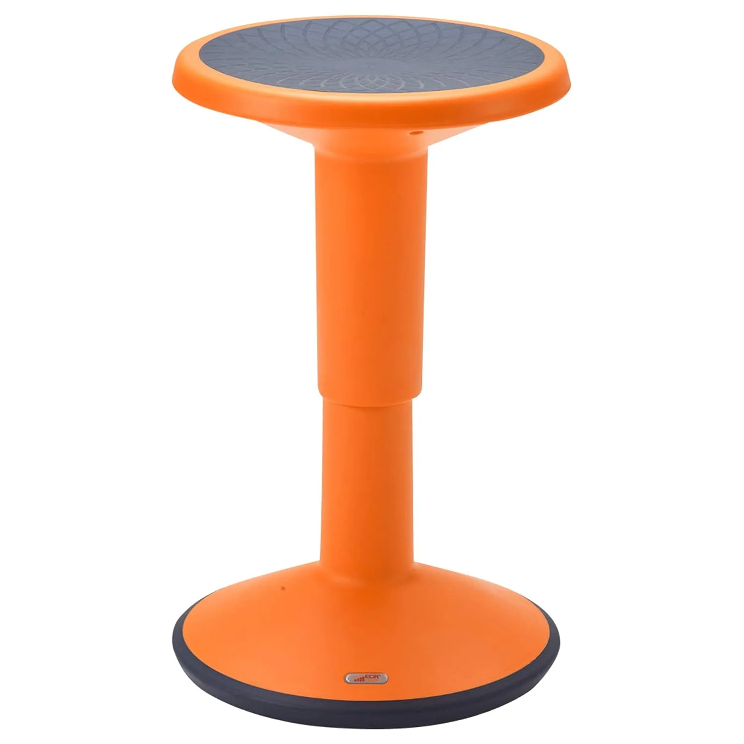 ECR4Kids SitWell Wobble Stool, Adjustable Height, Active Seating, Orange