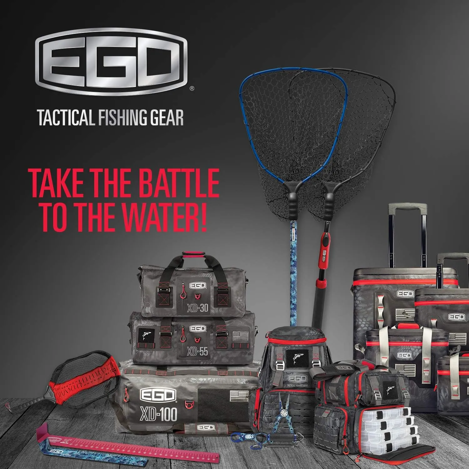 Ego Kryptek TPU Tactical Dry Bag, Fishing Backpack with Camo Tech, Waterproof with Welded Seams, Resistant Coating