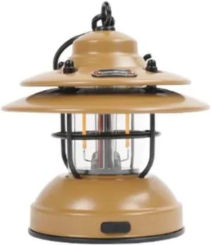 Electric Lanterns LED Retro Outdoor Camping Light, USB Camping Tent Light, Two-Speed Brightness Adjustment, Waterproof Life, Portable Mini Portable Light (Color : Brown, Size : 8 * 11cm)