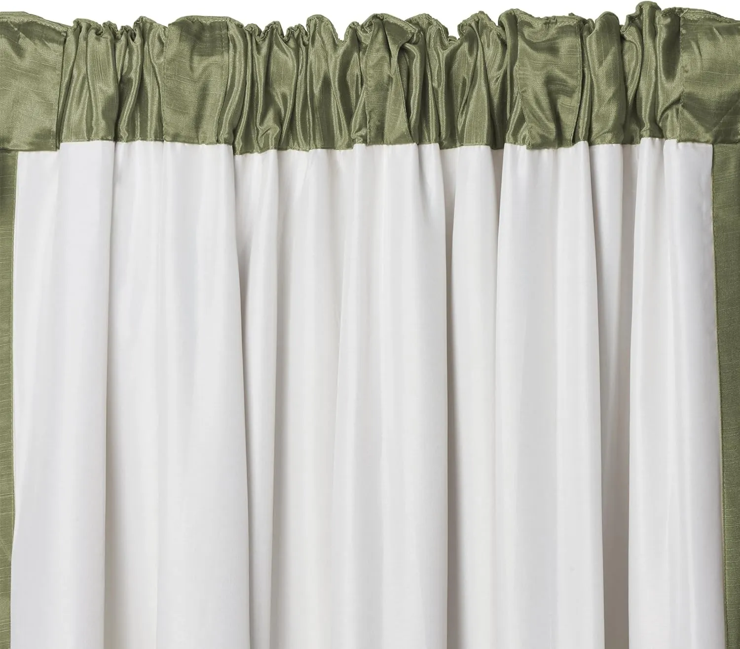 Elrene Home Fashions Cachet 3-in-1 Blackout Energy Efficient Lined Rod Pocket Window Curtain Drape Panel, 52" x 108", Glade