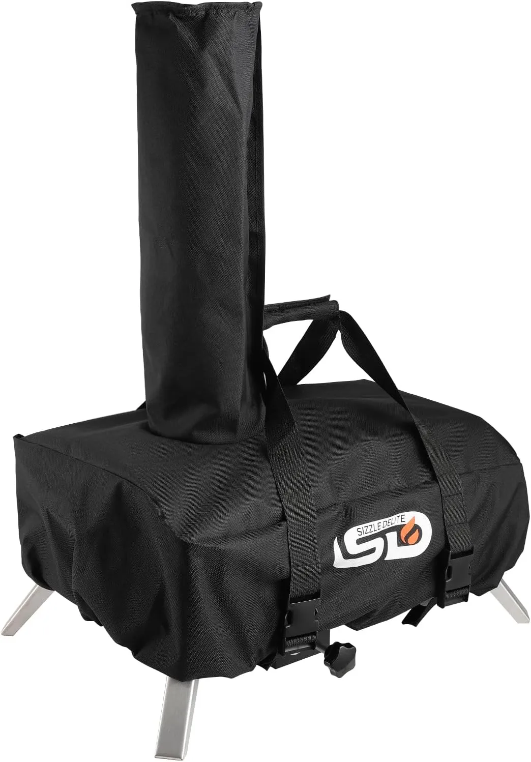 Ember 12 Pizza Oven Cover - Black, Waterproof, Polyester & PVC, Perfect Fit, Easy to Carry