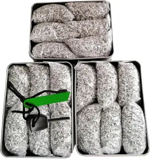 Emergency Fire Starter Kit Magnesium 6 Bags 99% Pure for Camping Hiking Bushcraft Outdoor Survival Adventure Bug Out Bag Backpacking Prepareness Waterproof Tin Box