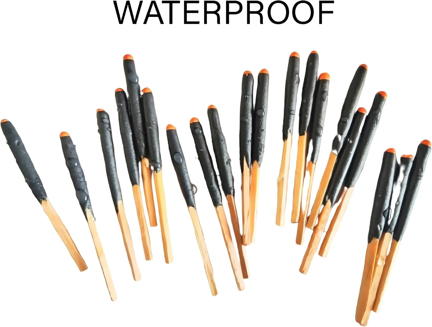 Emergency Fire Starter Magnesium 10 Bags Waterproof Windproof Stormproof Matches Wax Rope Saw Wire for Camping Hiking Bushcraft Outdoor Survival Hurrican Backpacking