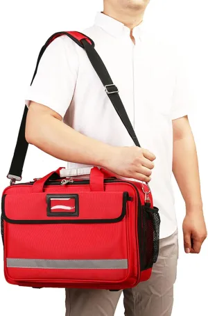 Emergency First Aid Bag with Front PocketFirst Responder Aid Bag with ReflectiveFirst Aid Kit Bag for Hiking and Outdoor