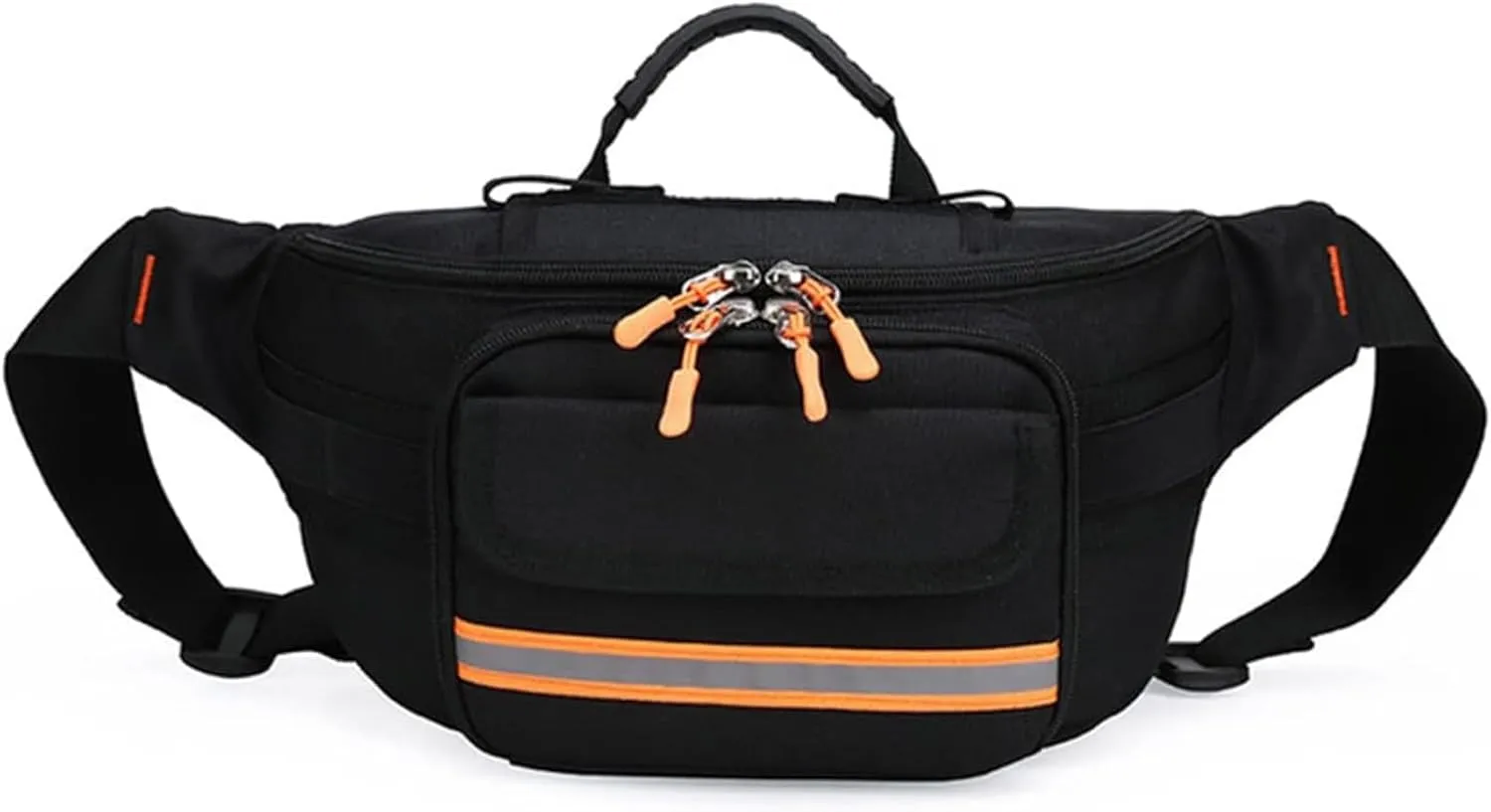 Empty Rescue Waist Bag First Aid Bag Portable Outdoor Emergency Survival Medical Medicine Storage Bag for Camping Travel,Black