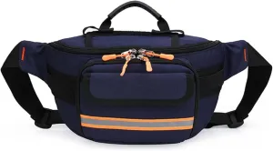 Empty Rescue Waist Bag First Aid Bag Portable Outdoor Emergency Survival Medical Medicine Storage Bag for Camping Travel,Navy blue