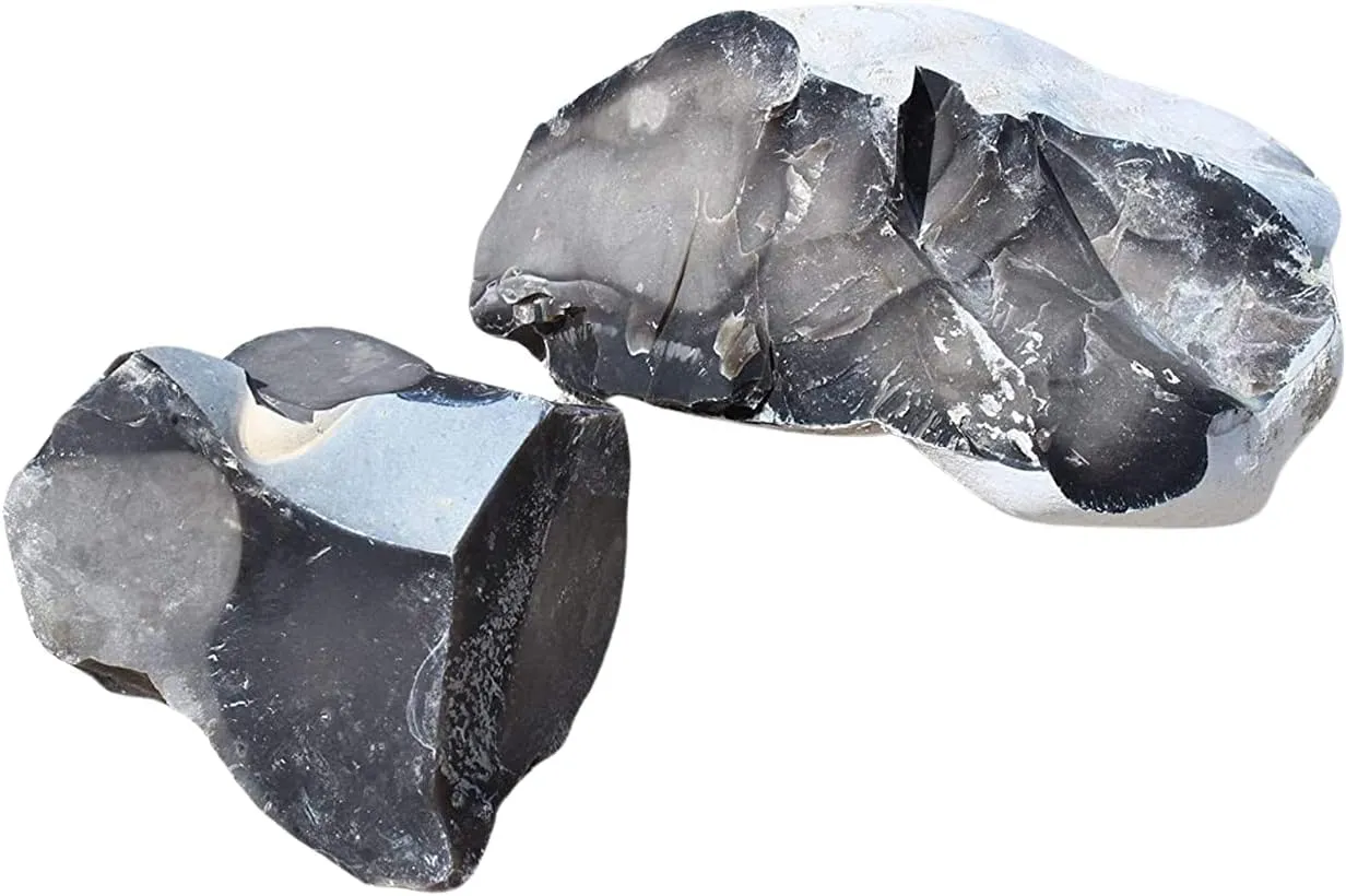 English Flint Stone Rock for Use with A Carbon Steel Striker (not included) for Bushcraft, survival and Camping Activities. Comes in an Emergency Tinder Jute Bag.