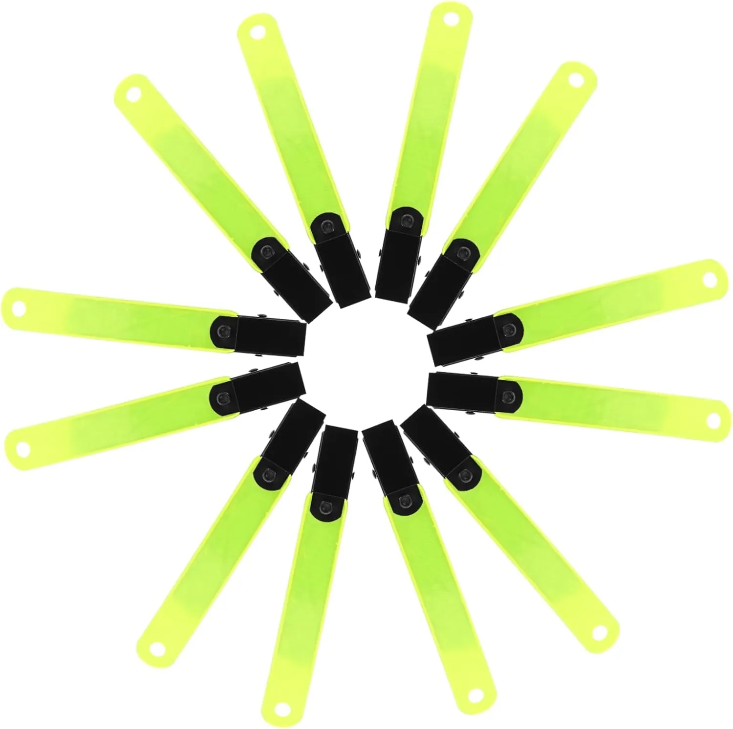 Enhanced Safety Reflective Clips 24 Pack Trail Markers for Hunting Archery Night Runs