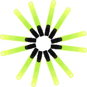 Enhanced Safety Reflective Clips 24 Pack Trail Markers for Hunting Archery Night Runs
