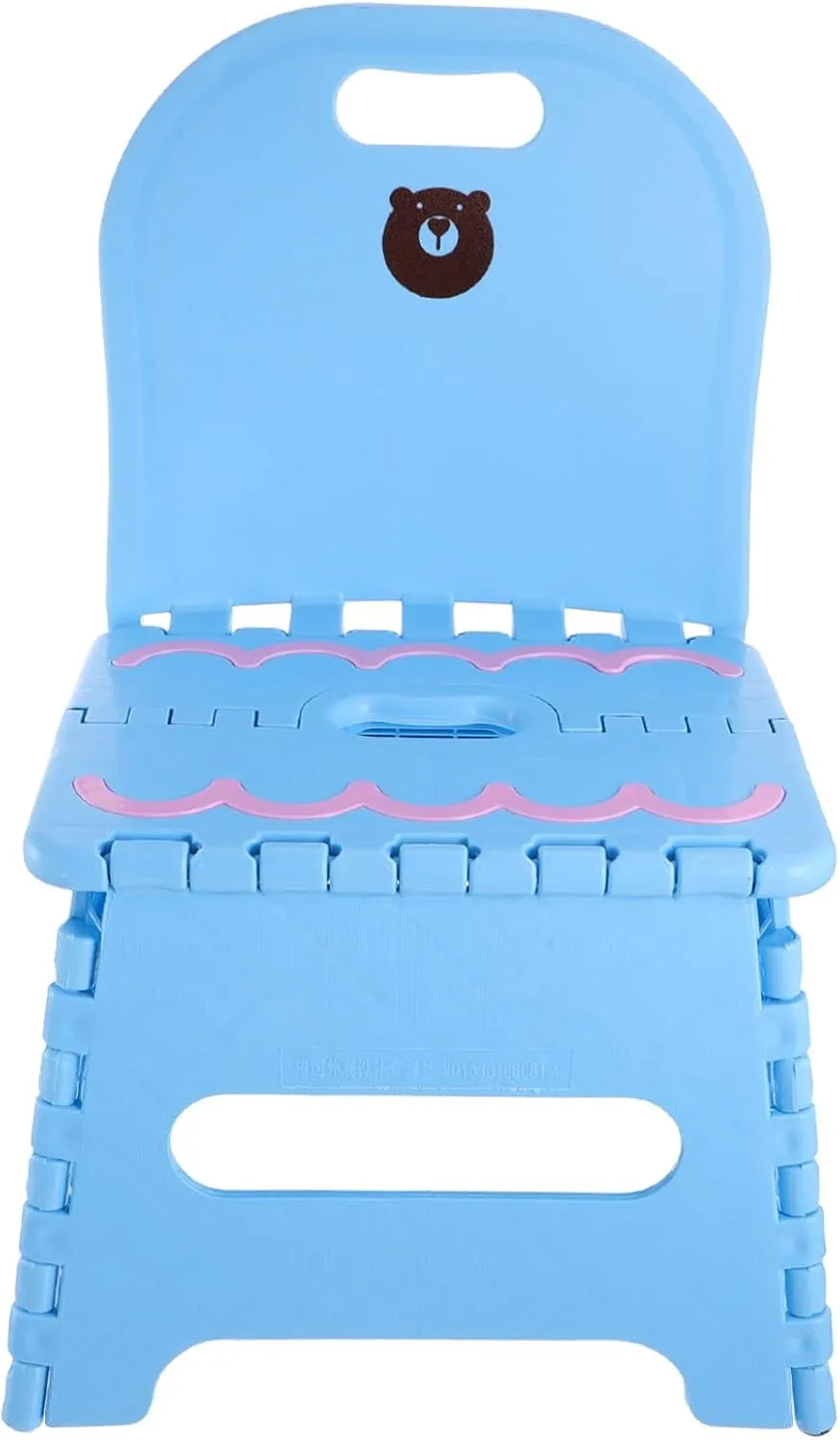ERINGOGO Creative Portable Step Stool with Backrest Compact Cartoon Chair for Home Travel Camping Easy to Carry and Store for Outdoor Activities