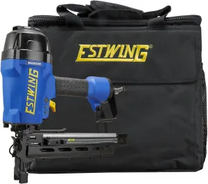 Estwing EFS9 Pneumatic 9-Gauge 2" Fencing Stapler with T-Handle, Adjustable Metal Belt Hook, 1/4" NPT Industrial Swivel Fitting, and Bag