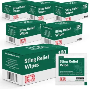 Ever Ready First Aid Sting Relief Wipes, 600 Count