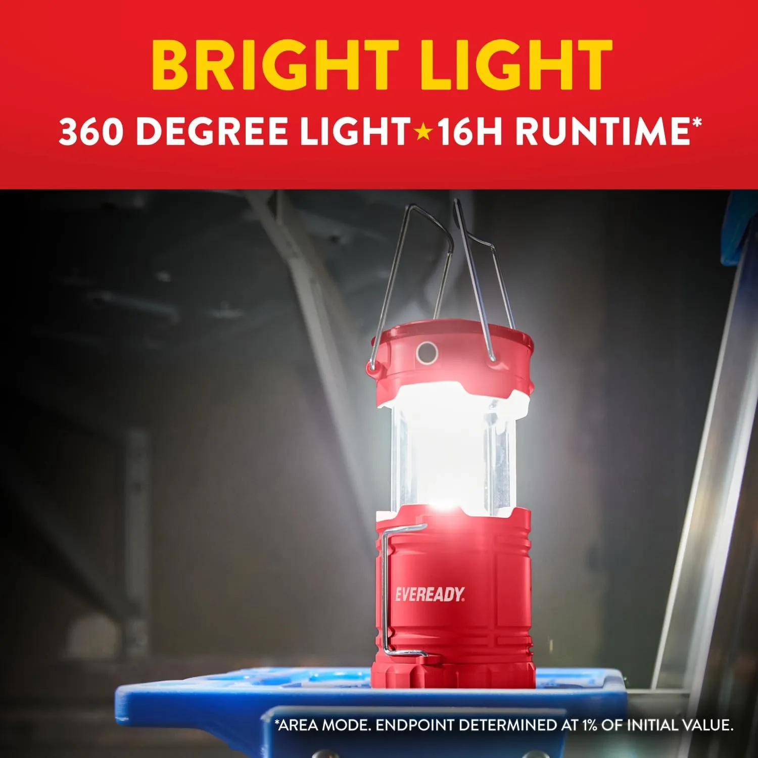 Eveready LED Camping Lantern 360 PRO (3-Pack), Super Bright Tent Lights, Rugged IPX4 Water Resistant LED Lanterns, 100 Hour Run-time (Batteries Included)