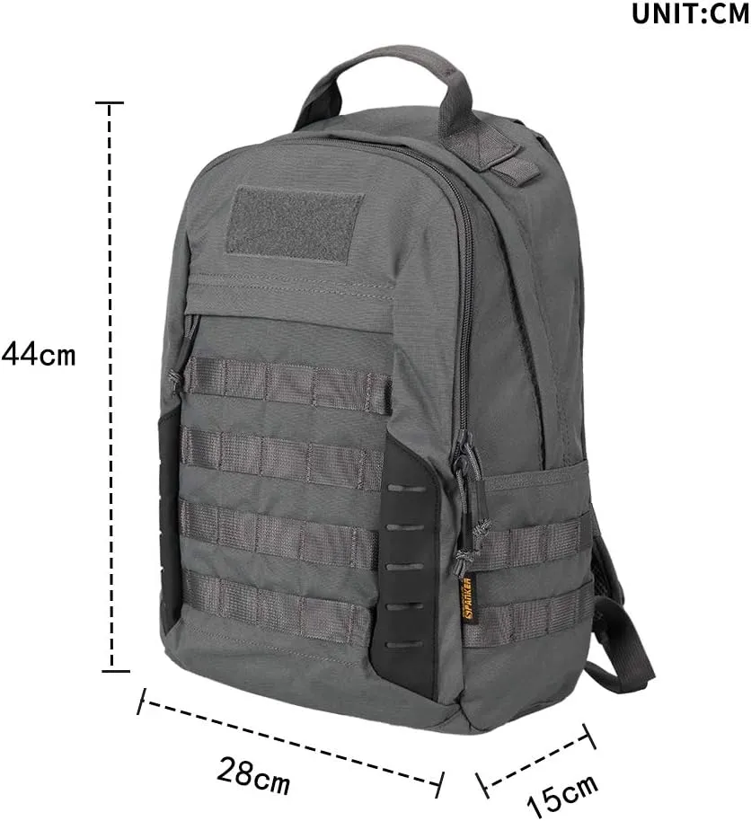 EXCELLENT ELITE SPANKER Military Tactical Backpack 18L Molle Backpacks Army Assault Survival Rucksack Pack (GRY)