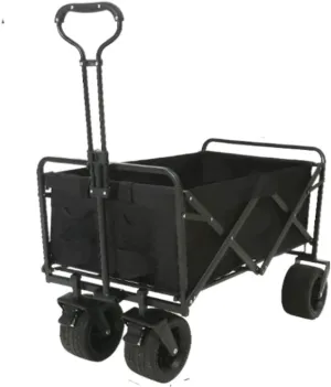 Festival Trolley Camping Trolley Garden Trolley Outdoor Folding Utility Wagon 4 Wheeled Folding Camping Cart Utility Garden Trolley Outdoor Handcart with Brake Beach Trol