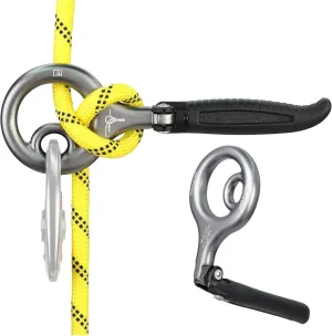 Figure 9 Descender Durable Aluminum Alloy Professional Foldable Upgrade Rescue 8 Belay Device Easy Operation Heavy Duty Belaying and Rappelling Gear Safety Equipment for Rock Climbing Rescue Downhill