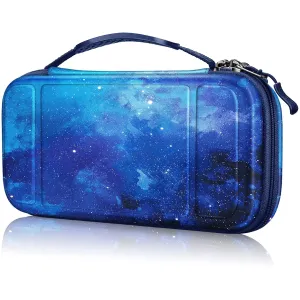 FINTIE Carrying Case for Nintendo Switch Lite 2019, [Shockproof] Hard Shell Protective Cover Travel Bag with Game Card & Micro SD Card Slots for Switch Lite Console & Accessories, Starry Sky
