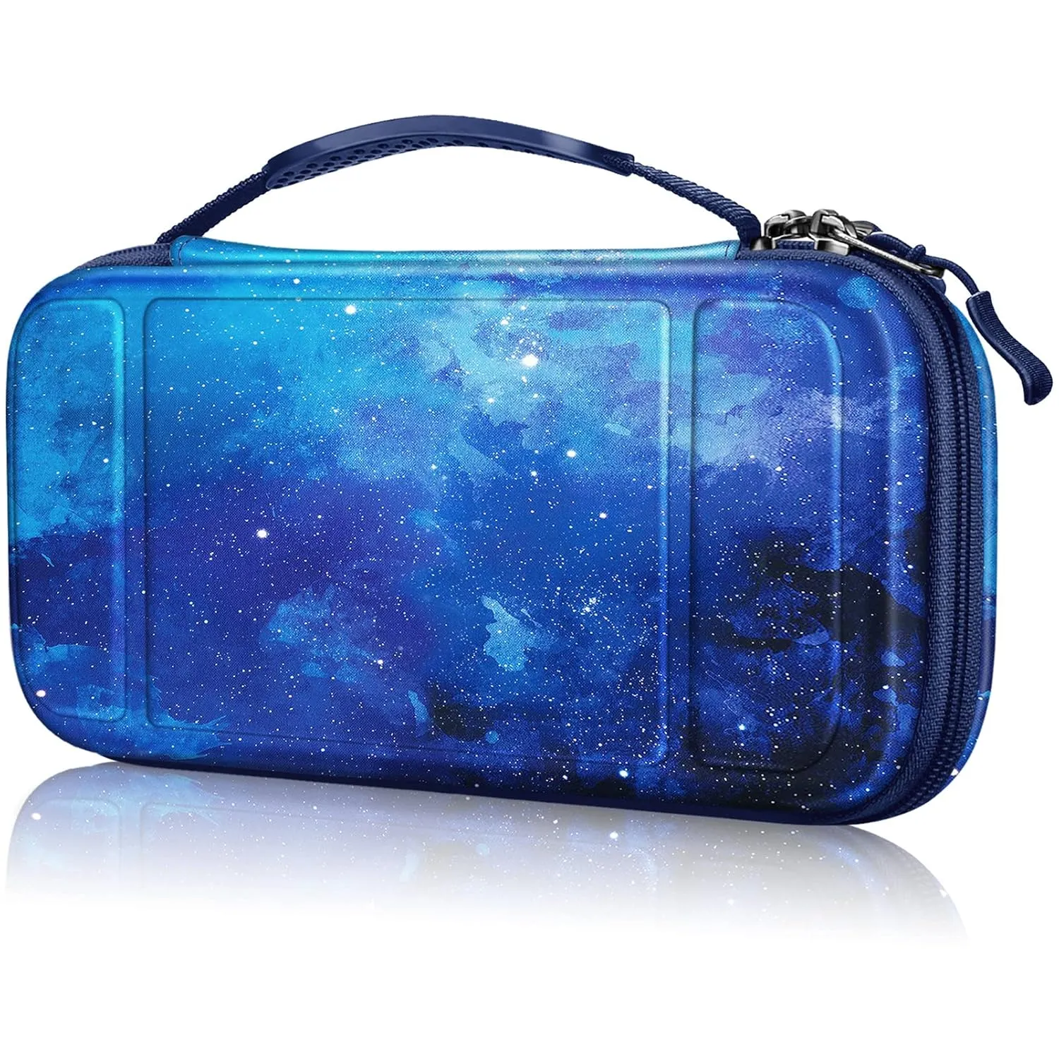 FINTIE Carrying Case for Nintendo Switch Lite 2019, [Shockproof] Hard Shell Protective Cover Travel Bag with Game Card & Micro SD Card Slots for Switch Lite Console & Accessories, Starry Sky