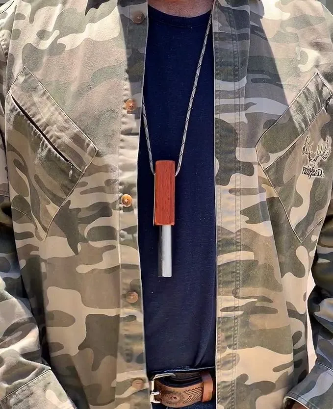 Fire Fast Kamper Lanyard. European Fire Steel Ferro Rod and Magnesium. Compact Durable Lite Weight Emergency Fire Starter for Camping, Backpacking, Hiking.