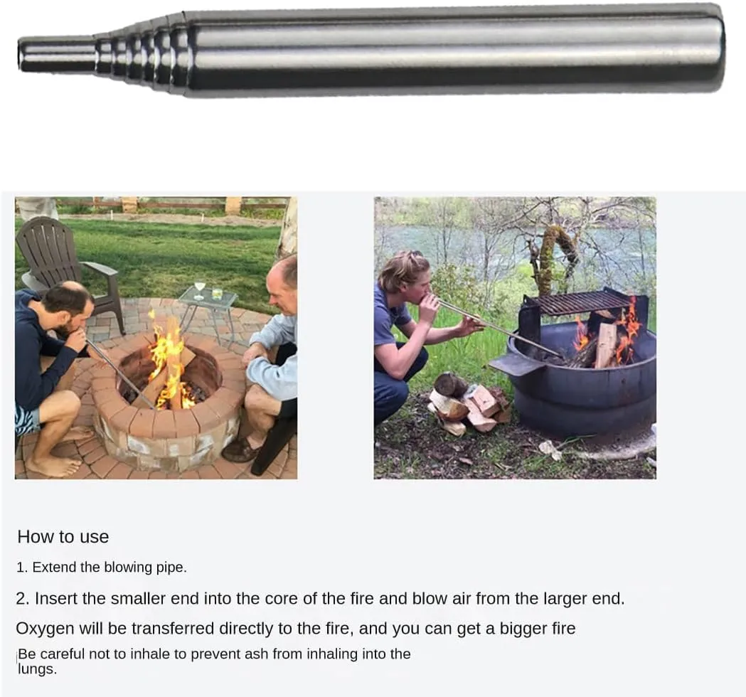 Fire Starting Survival Tool, Flint and Steel Survival Igniter with Cord, Iron Rod Kit for Camping and Emergencies