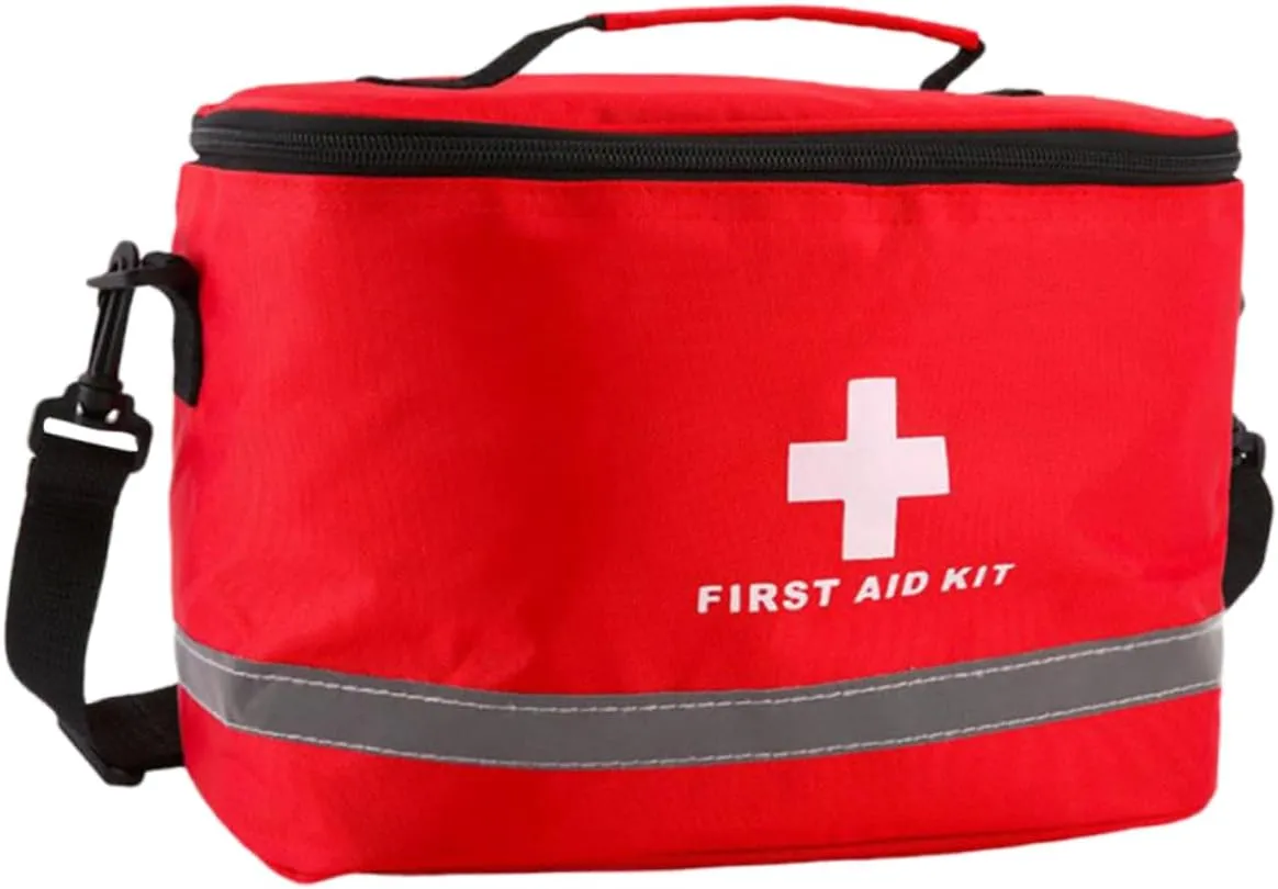 First Aid Bag Easy Closure Buckle Outdoor Accessories for Emergency Preparedness Random Color