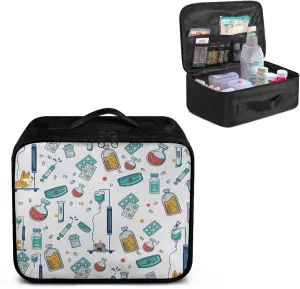 First Aid Bag Empty Medium Corgi Nurse Medical Bag Empty Travel First Aid Kit Pouch Cute Medium Sized Empty First Aid Bag Medical Supplies Organizer Bag for Traveling Hiking Camping