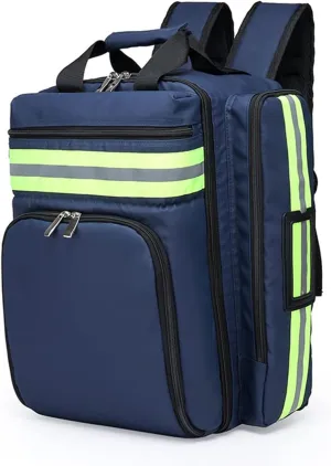 First Aid Kit Backpack Emergency Kits -Waterproof Wear Resisting Adjustable Strap Breathable Back First Aid Bag for Travel, Home, Car, Hiking, Workplace & Outdoor