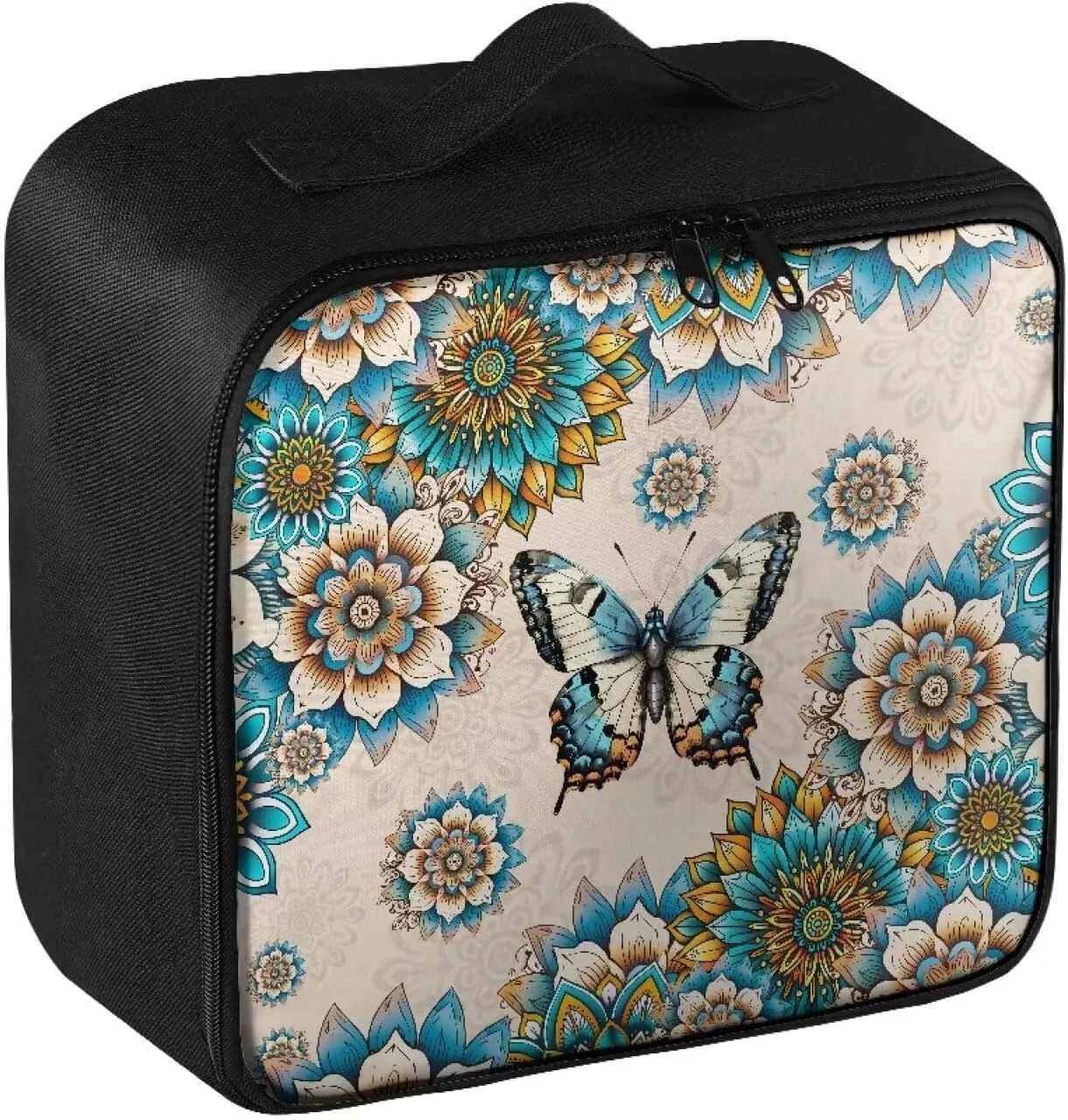 First Aid Kit Bag Empty Small Boho Butterfly Medical Kit Bag Empty Travel Medicine Pouch Medical Supplies Organizer Bag Empty for Car Home Camping Hiking Office Emergency Kit