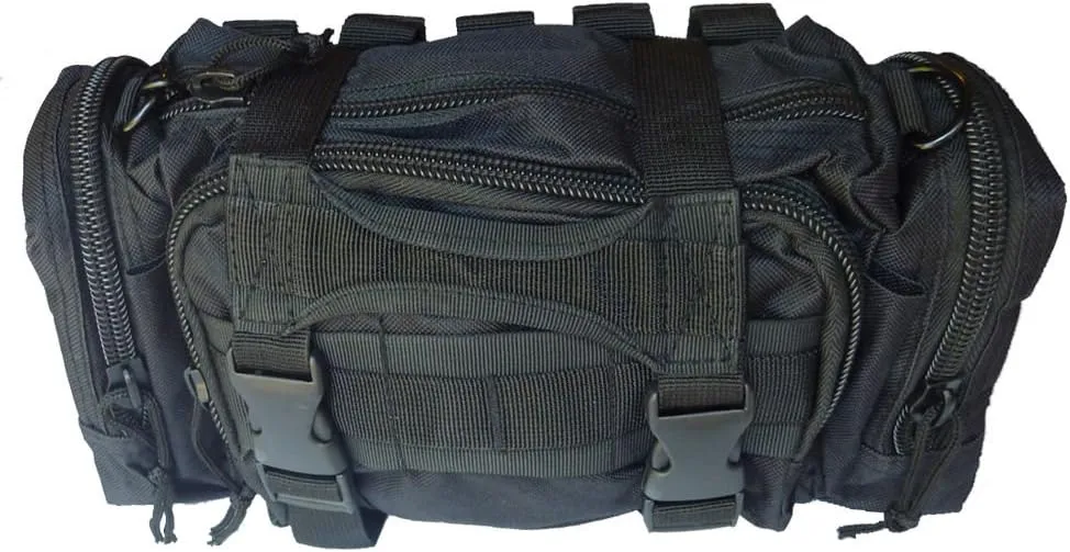 First Aid Kit by Renegade Survival for Camping and Hiking or Home and Workplace. It is a Complete Kit for The Prepper Who Wants The Best Tactical Gear (Black)