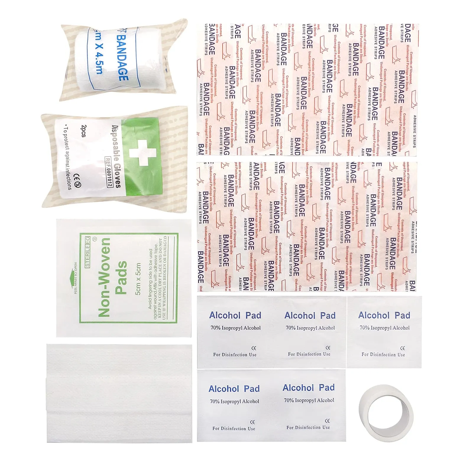 First Aid Kit For Cuts & Grazes Handy Compact Travel Pouch