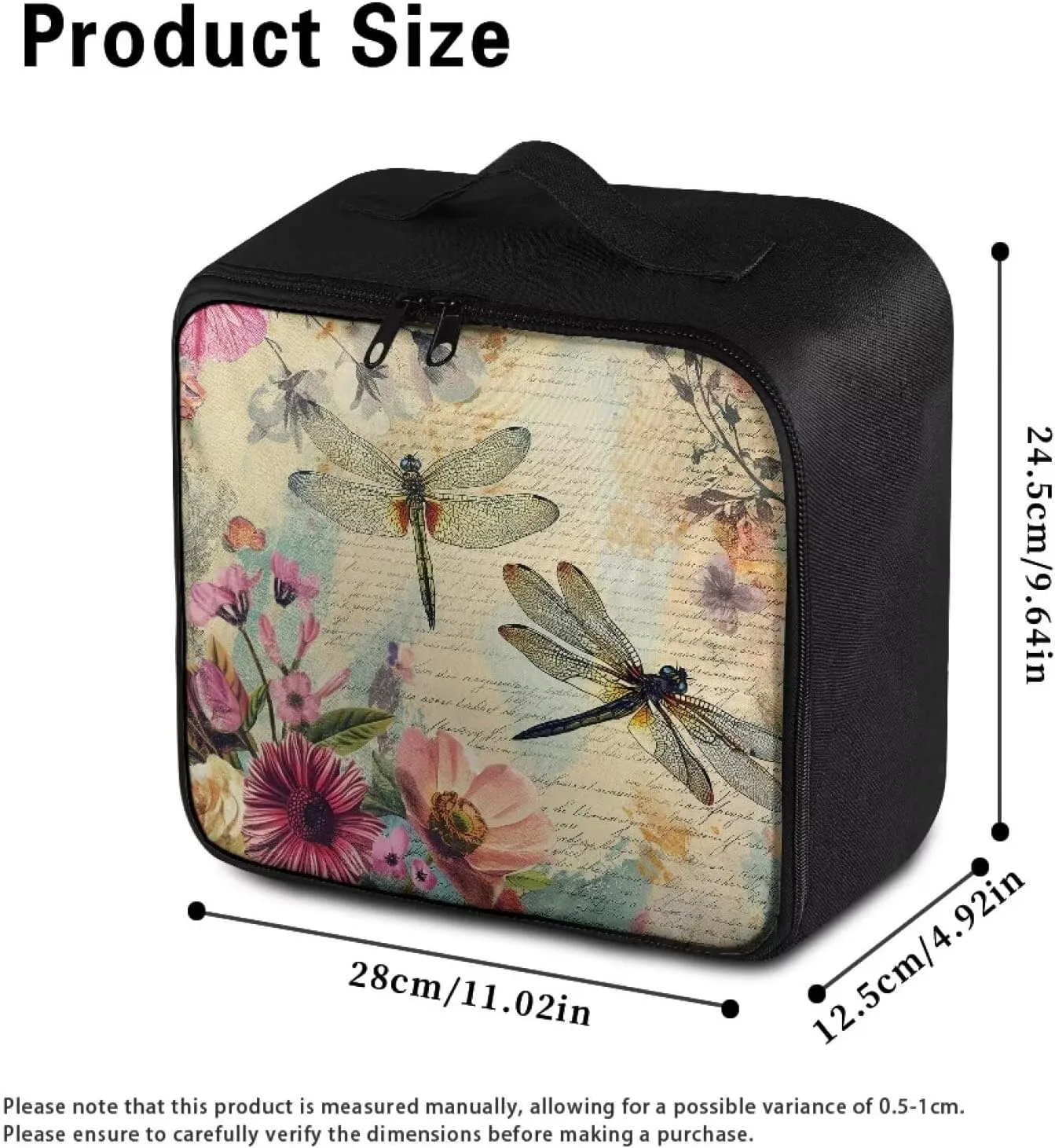 First Aid Kit Organizer Bag Empty Dragonfly Emergency Medical Bag Travel Size First Aid Pouch Storage Medical Supplies Organizer Bag for Car Home Office Kitchen Sport Outdoor