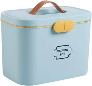 First Aid Medicine Storage Organizer Travel Pill Case Compact Emergency Kit