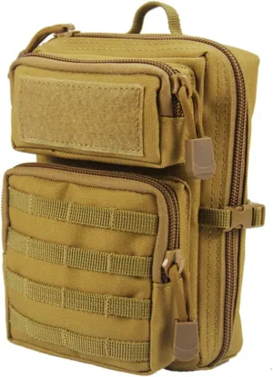 First Aid Pouch Small Medical Bag for Outdoor Phone Storage Reusable Nursing Bag for Hiking & Camping Medicine with Shoulder Strap