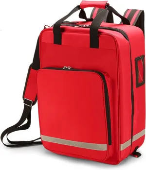 First Responder Bag Trauma Backpack Empty,Trauma Bag Empty, Professional First Responder Bag with Multiple Pockets for Emergency Outdoor Travel(Navy Blue)