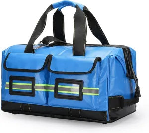 First Responder Emergency Response Bag, Empty First Aid Kit with Multiple Pockets, Trauma Nurse Bag for Home Health