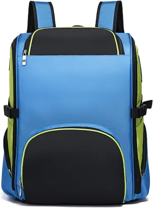 First Responder Trauma Backpack, Emergency Responder Bag, EMT, EMS, Safety Officer, Firefighter First Aid Kit Bag, Large Capacity, Waterproof Oxford, Reflective Strips (Blue)