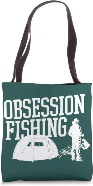 Fishing Obsession Fish Camping River Ocean Cute Nature Cool Tote Bag