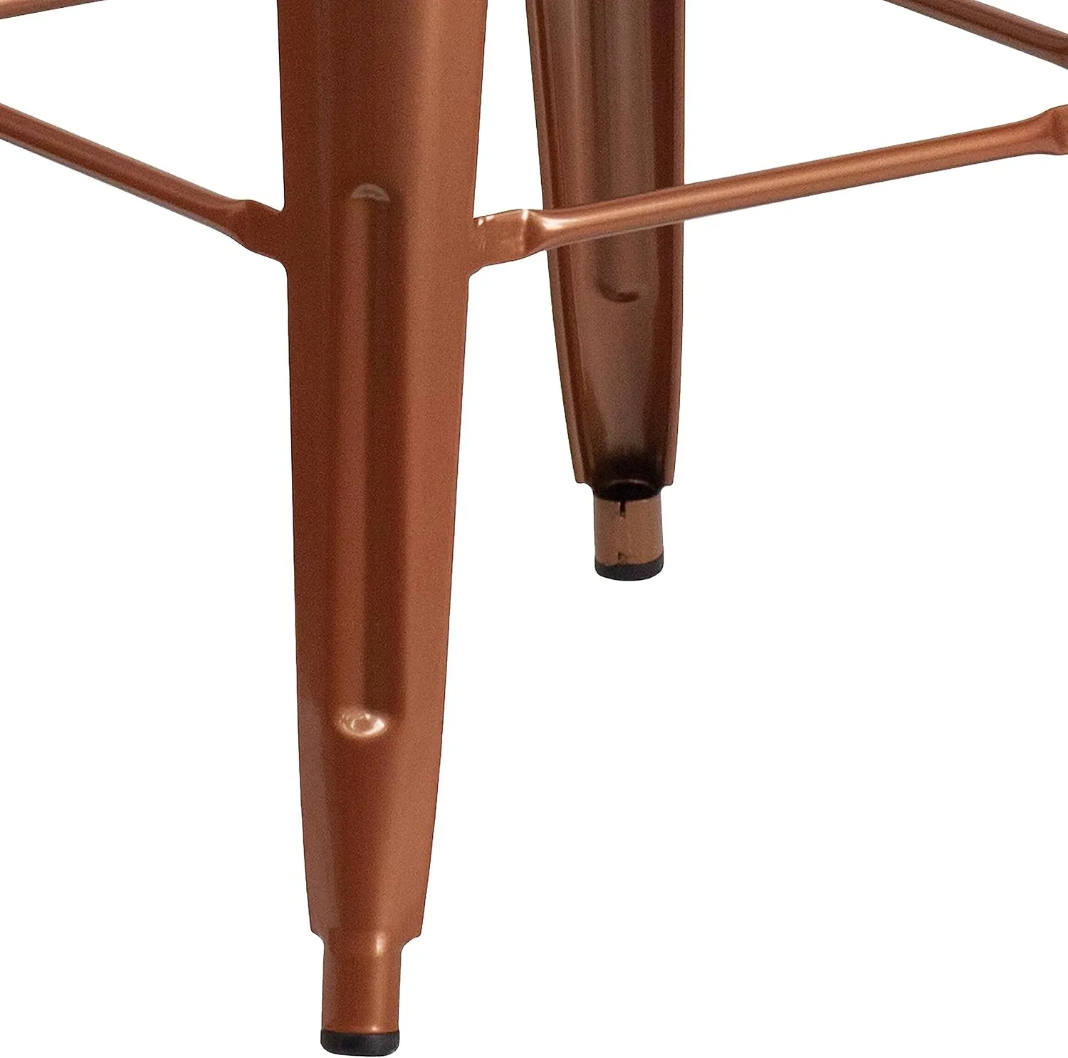 Flash Furniture Commercial Grade 30" High Backless Copper Indoor-Outdoor Barstool