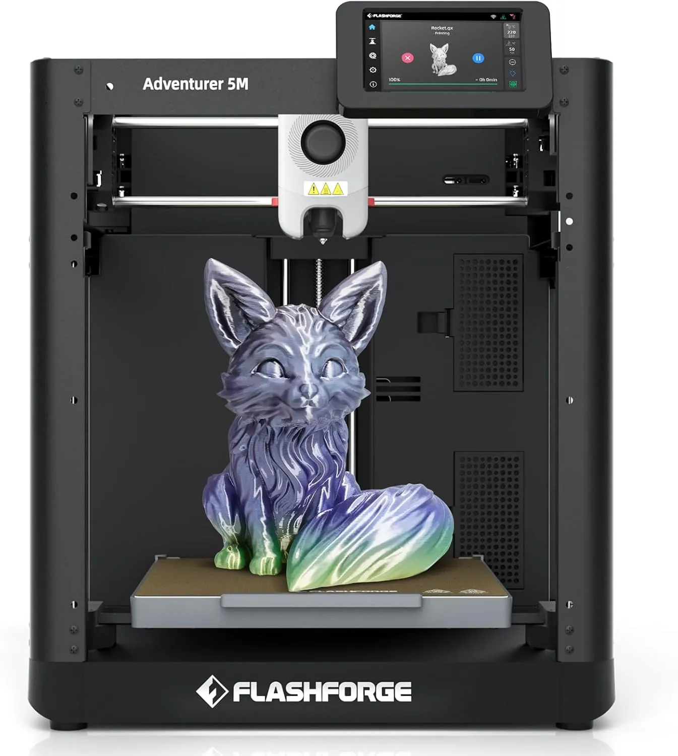 FLASHFORGE Adventurer 5M 3D Printer, 600mm/s Max High-Speed FDM 3D Printers with Auto Leveling, 280°C Direct Extruder with 3S Detachable Nozzle, Core XY All Metal Structure, Print Size 220x220x220mm
