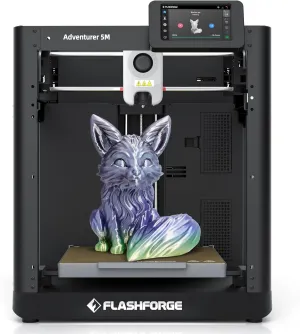 FLASHFORGE Adventurer 5M 3D Printer, 600mm/s Max High-Speed FDM 3D Printers with Auto Leveling, 280°C Direct Extruder with 3S Detachable Nozzle, Core XY All Metal Structure, Print Size 220x220x220mm