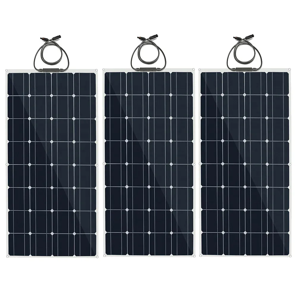 Flexible Solar Panel Kit (100W, 200W, 300W) - High-Efficiency 12V/24V Battery Charger