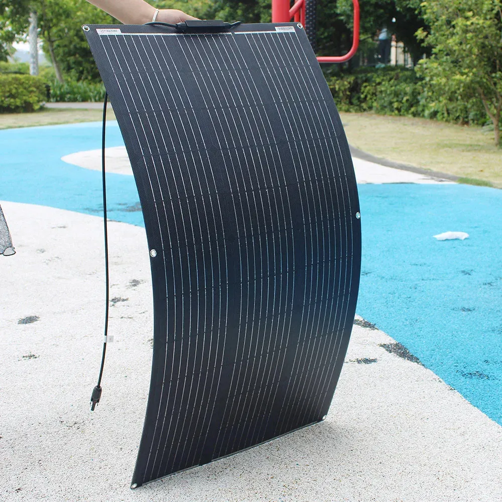 Flexible Solar Panel Kit (100W, 200W, 300W) - High-Efficiency 12V/24V Battery Charger