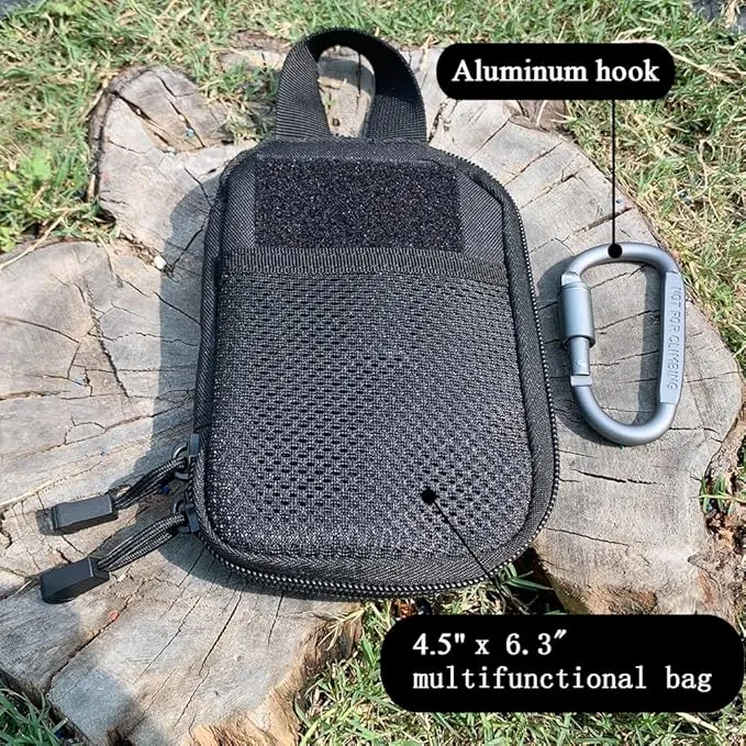 Flint and Steel Fire Starter Kit, OTXEER Ferro Rods Magnesium Fire Starter Survival Tool Camping Emergency Fire Lightning Striker, Tinder Wick Rope, Multifunctional Outdoor Bag Hook