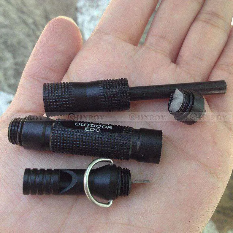 Flint Fire Starter CNC Magnesium Bar WaterProof Outdoor Portable Survival Camp Kits