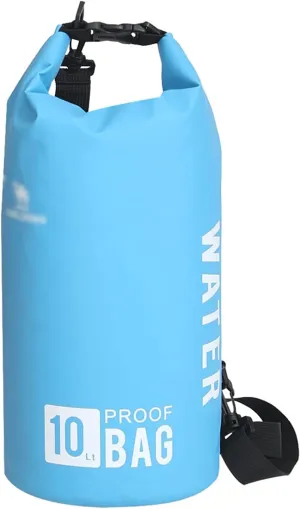 Floating Dry Backpack with Detachable Shoulder Strap, Lightweight Roll Top Sack, Keep Gear Dry Clean, for Kayaking, Swimming, Rafting, 10L
